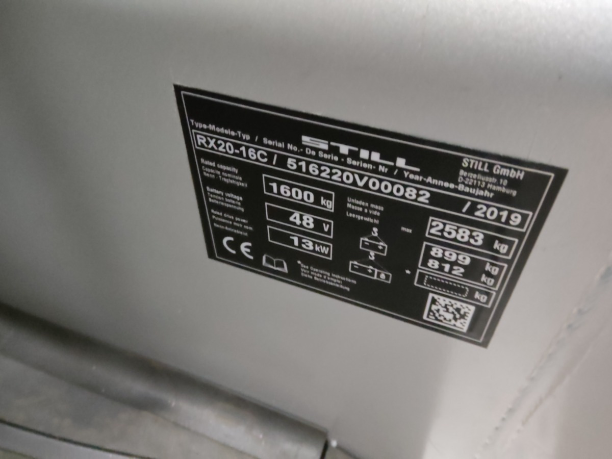 Still RX20-16C - Ηλεκτροκίνητο περονοφόρο: φωτογραφία 5 Still RX20-16C - Ηλεκτροκίνητο περονοφόρο: φωτογραφία 5