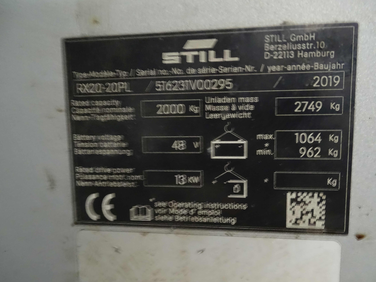 Still RX20-20PL - Ηλεκτροκίνητο περονοφόρο: φωτογραφία 5 Still RX20-20PL - Ηλεκτροκίνητο περονοφόρο: φωτογραφία 5