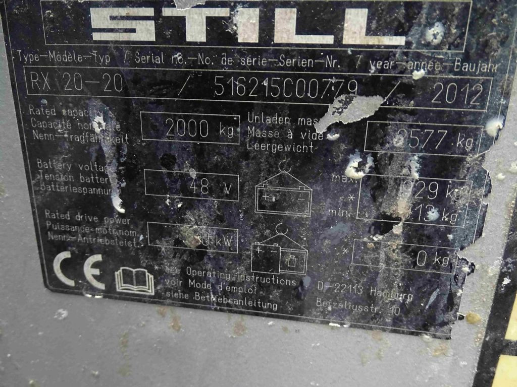 Still RX20-20 - Ηλεκτροκίνητο περονοφόρο: φωτογραφία 5 Still RX20-20 - Ηλεκτροκίνητο περονοφόρο: φωτογραφία 5