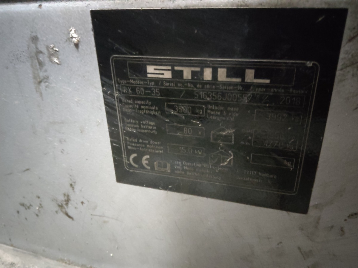 Still RX60-35 - Ηλεκτροκίνητο περονοφόρο: φωτογραφία 5 Still RX60-35 - Ηλεκτροκίνητο περονοφόρο: φωτογραφία 5