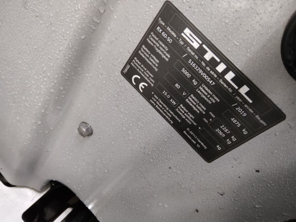 Still RX60-50 - Ηλεκτροκίνητο περονοφόρο: φωτογραφία 5 Still RX60-50 - Ηλεκτροκίνητο περονοφόρο: φωτογραφία 5