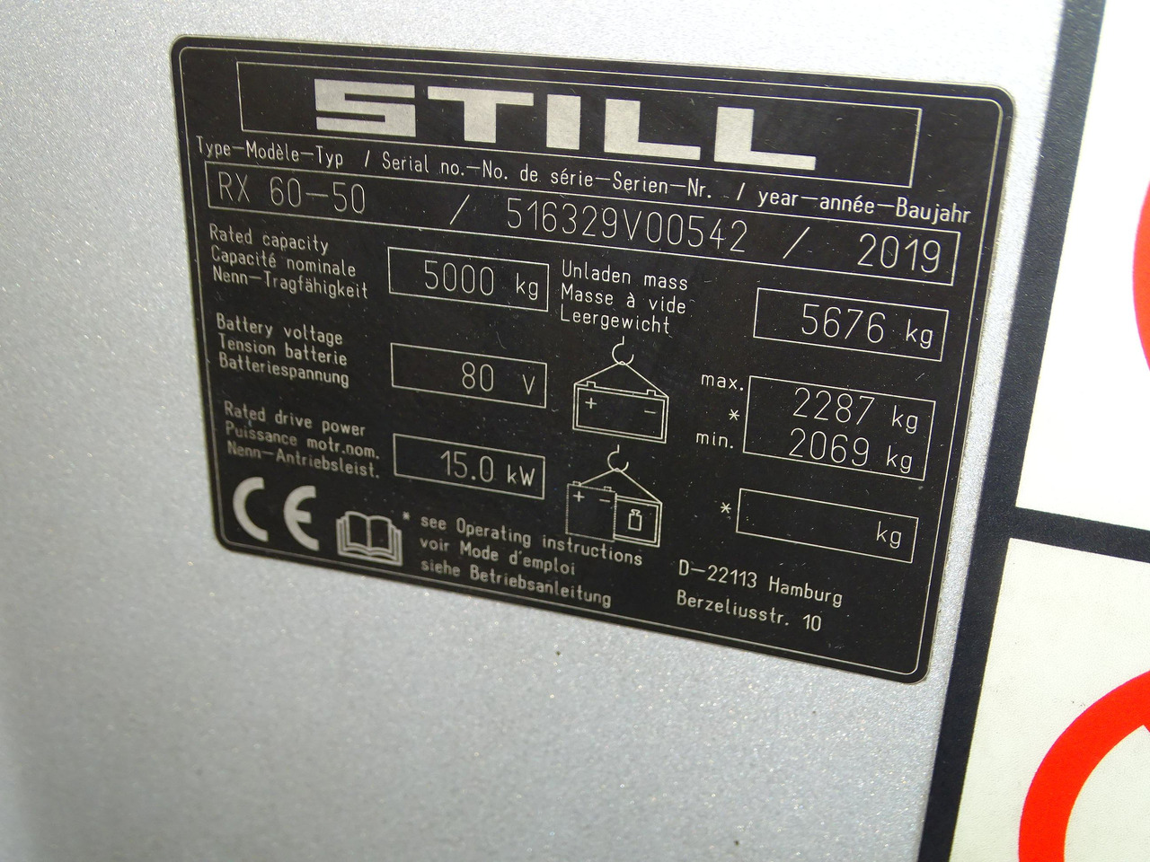 Still RX60-50 - Ηλεκτροκίνητο περονοφόρο: φωτογραφία 5 Still RX60-50 - Ηλεκτροκίνητο περονοφόρο: φωτογραφία 5