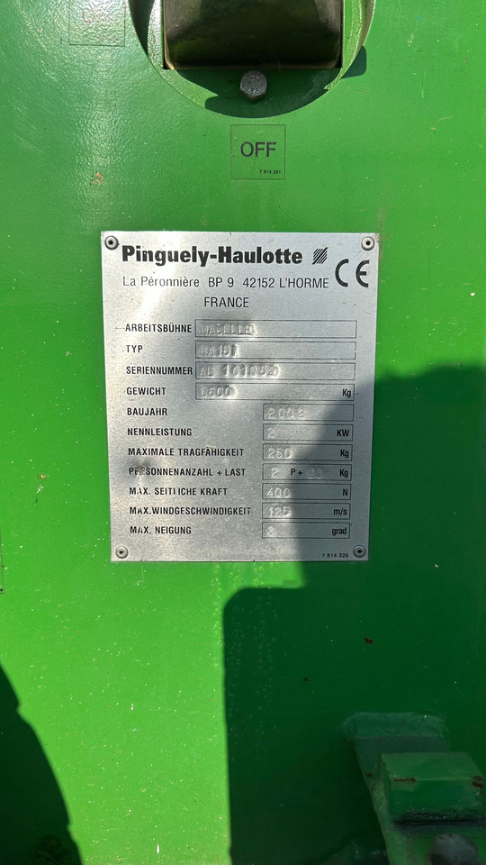 Haulotte Nacelle HA15 - Καλαθοφόρο ανυψωτικό: φωτογραφία 3 Haulotte Nacelle HA15 - Καλαθοφόρο ανυψωτικό: φωτογραφία 3