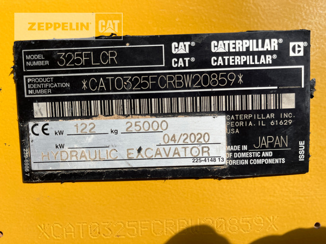 Cat 325FL - Ερπυστριοφόρος εκσκαφέας: φωτογραφία 2 Cat 325FL - Ερπυστριοφόρος εκσκαφέας: φωτογραφία 2