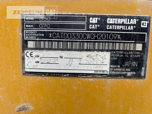 Cat 330-07 - Ερπυστριοφόρος εκσκαφέας: φωτογραφία 2 Cat 330-07 - Ερπυστριοφόρος εκσκαφέας: φωτογραφία 2