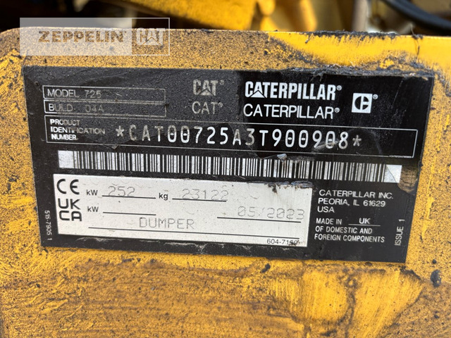 Cat 725-04A - Αρθρωτό φορτηγό: φωτογραφία 2 Cat 725-04A - Αρθρωτό φορτηγό: φωτογραφία 2
