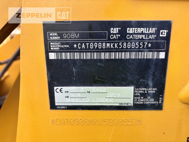 Cat 908M - Ελαστιχοφόρος φορτωτής: φωτογραφία 2 Cat 908M - Ελαστιχοφόρος φορτωτής: φωτογραφία 2