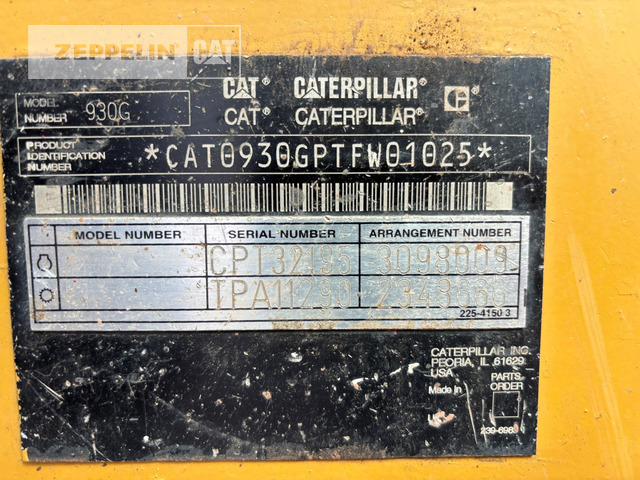 Ελαστιχοφόρος φορτωτής Cat 930G: φωτογραφία 25
