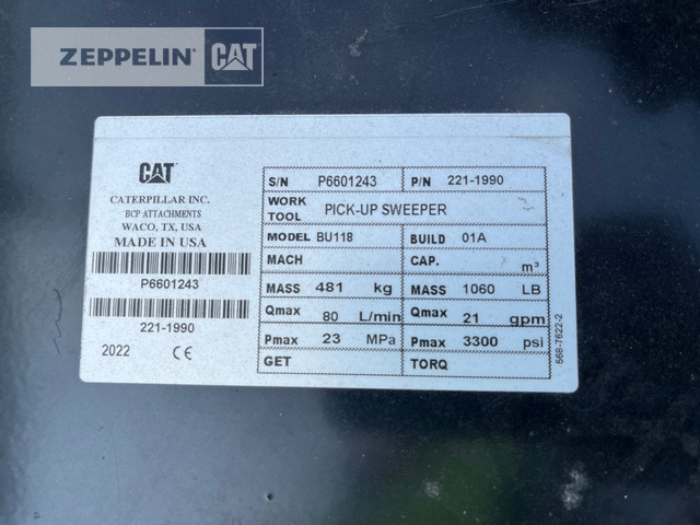 Cat Kehrmaschine BU118 - Σκούπα: φωτογραφία 3 Cat Kehrmaschine BU118 - Σκούπα: φωτογραφία 3