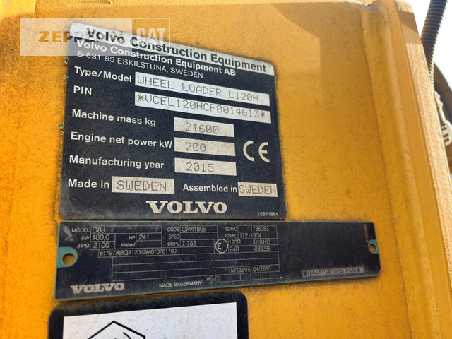 Volvo L120H - Ελαστιχοφόρος φορτωτής: φωτογραφία 2 Volvo L120H - Ελαστιχοφόρος φορτωτής: φωτογραφία 2