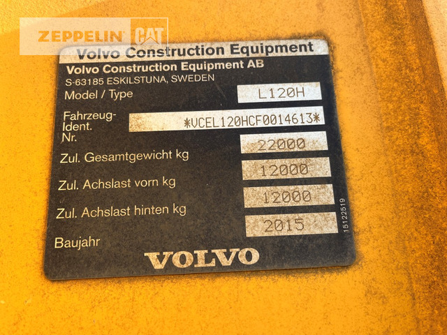 Volvo L120H - Ελαστιχοφόρος φορτωτής: φωτογραφία 3 Volvo L120H - Ελαστιχοφόρος φορτωτής: φωτογραφία 3
