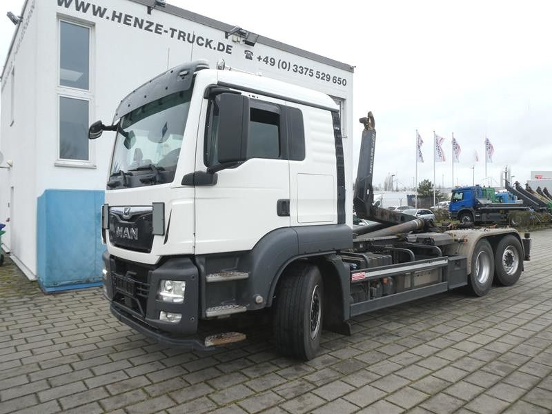 MAN TG-S 26.460 6x2-2 BL Abrollkipper Meiller, Funk - Φορτηγό φόρτωσης γάντζου: φωτογραφία 1 MAN TG-S 26.460 6x2-2 BL Abrollkipper Meiller, Funk - Φορτηγό φόρτωσης γάντζου: φωτογραφία 1