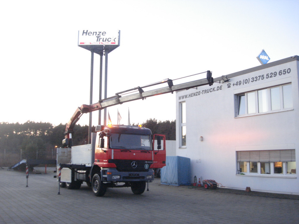 Mercedes-Benz Actros Pritsche Heckkran 2640 6x4 PK 27.000 Kran - Φορτηγό με ανοιχτή καρότσα, Φορτηγό με γερανό: φωτογραφία 1 Mercedes-Benz Actros Pritsche Heckkran 2640 6x4 PK 27.000 Kran - Φορτηγό με ανοιχτή καρότσα, Φορτηγό με γερανό: φωτογραφία 1