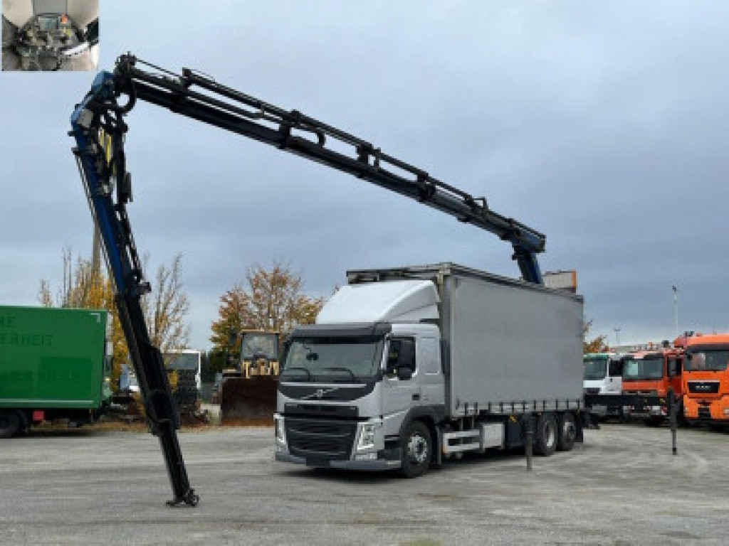 VOLVO (S) Truck FM 420 6x2 Pritsche Heckkran 27m t,Funk,Jib ,E6 - Φορτηγό με ανοιχτή καρότσα, Φορτηγό με γερανό: φωτογραφία 1 VOLVO (S) Truck FM 420 6x2 Pritsche Heckkran 27m t,Funk,Jib ,E6 - Φορτηγό με ανοιχτή καρότσα, Φορτηγό με γερανό: φωτογραφία 1