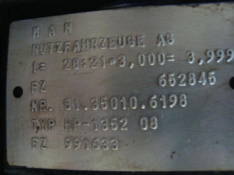 MAN TGA TG TGS TGX HP-1352 08 28:21 - Αξονας και ανταλλακτικά: φωτογραφία 3 MAN TGA TG TGS TGX HP-1352 08 28:21 - Αξονας και ανταλλακτικά: φωτογραφία 3
